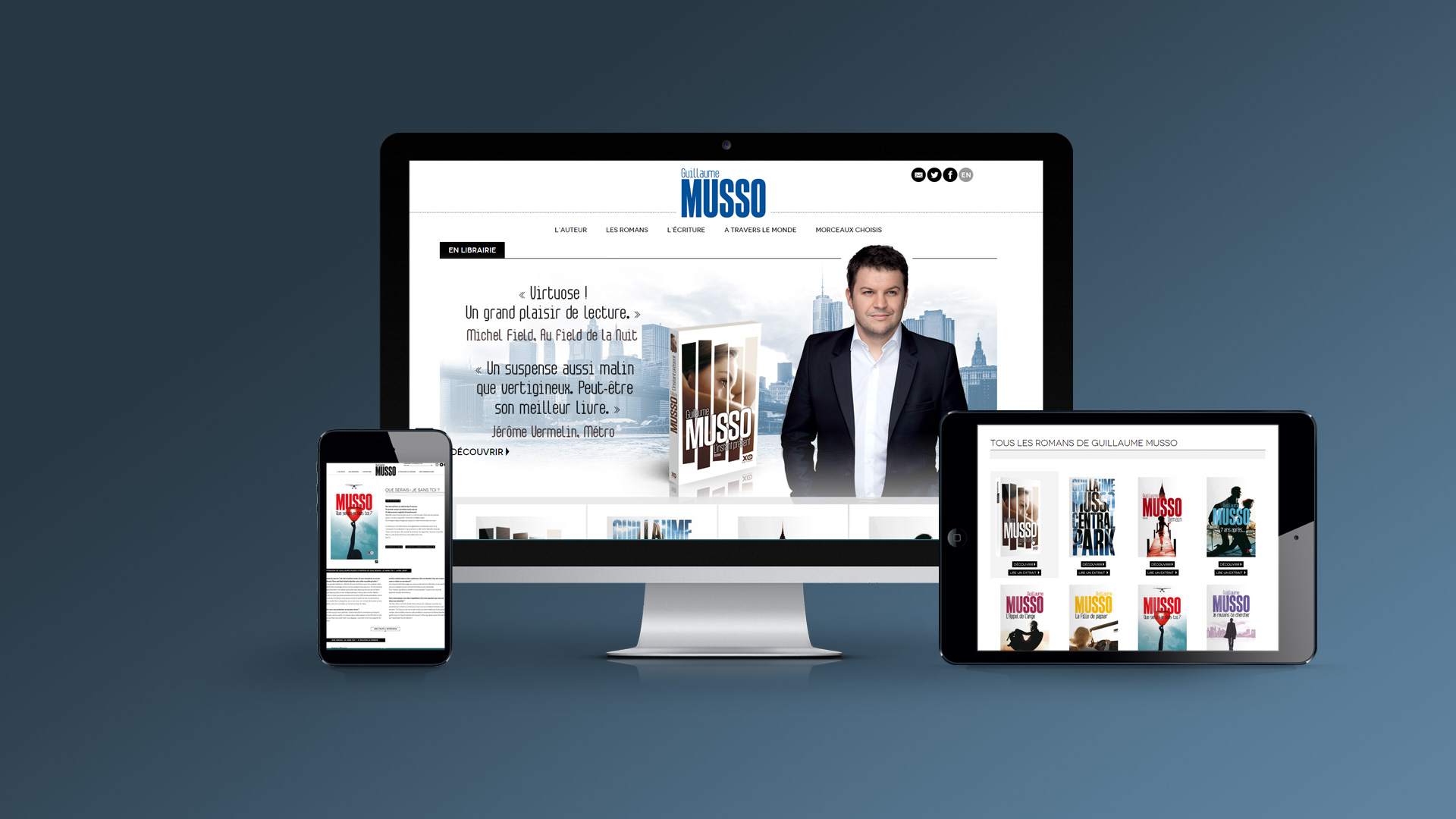 Site internet de Guillaume Musso