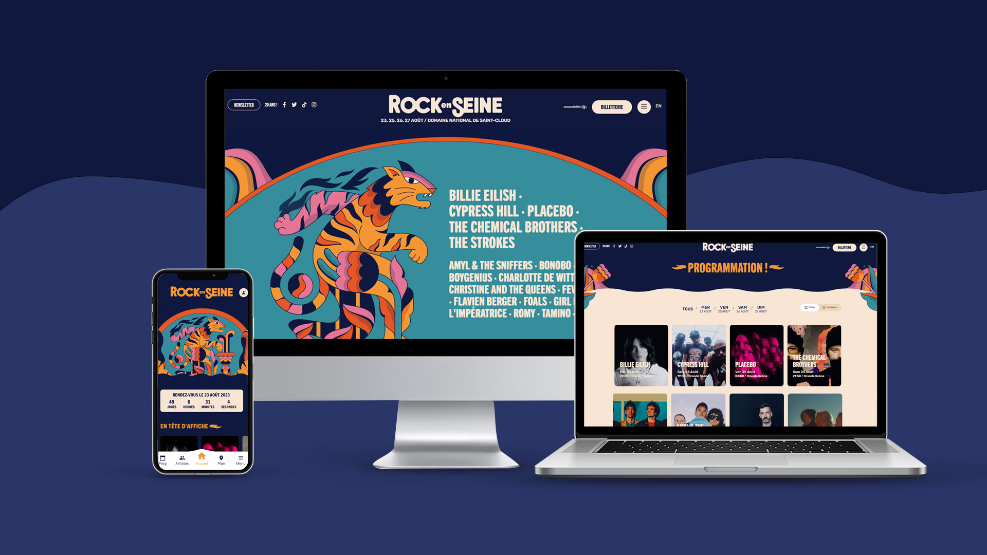 Rock en Seine – Site + app