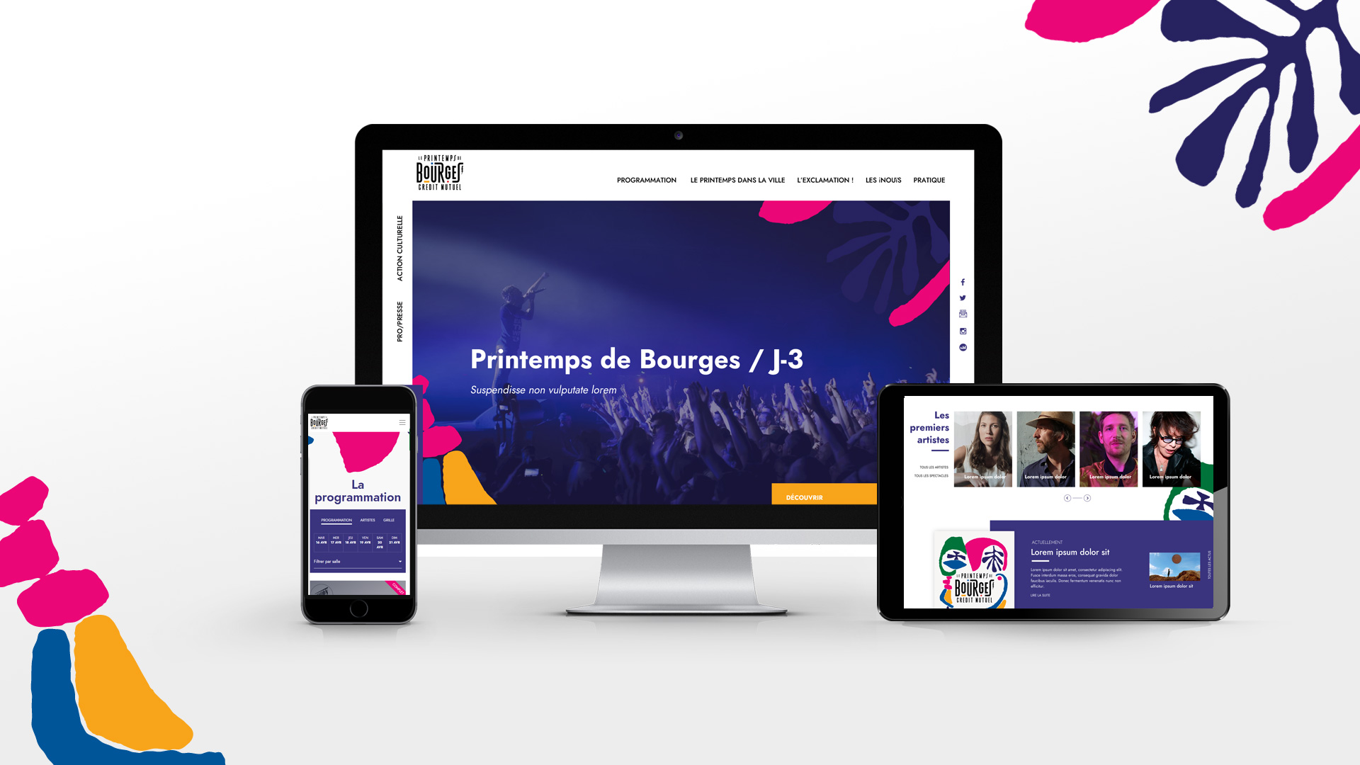 Site internet Printemps de Bourges