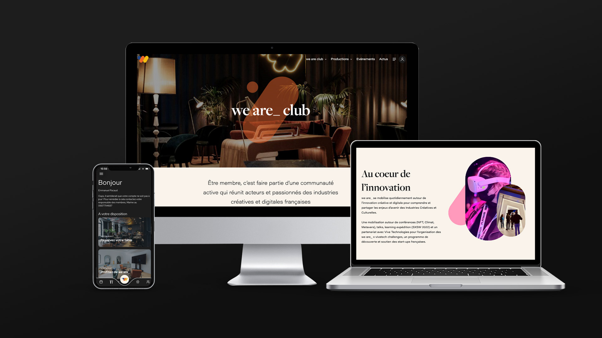 Plateforme digitale de We Are